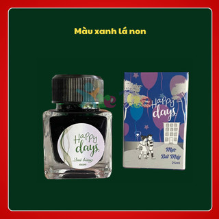 Mực bơm bút máy happyday - phù hợp với bút mực
