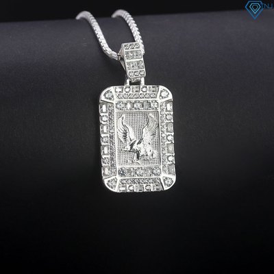 Dây chuyền bạc nam hình đại bàng đính đá sang trọng DCA0175 - Trang Sức TNJ
