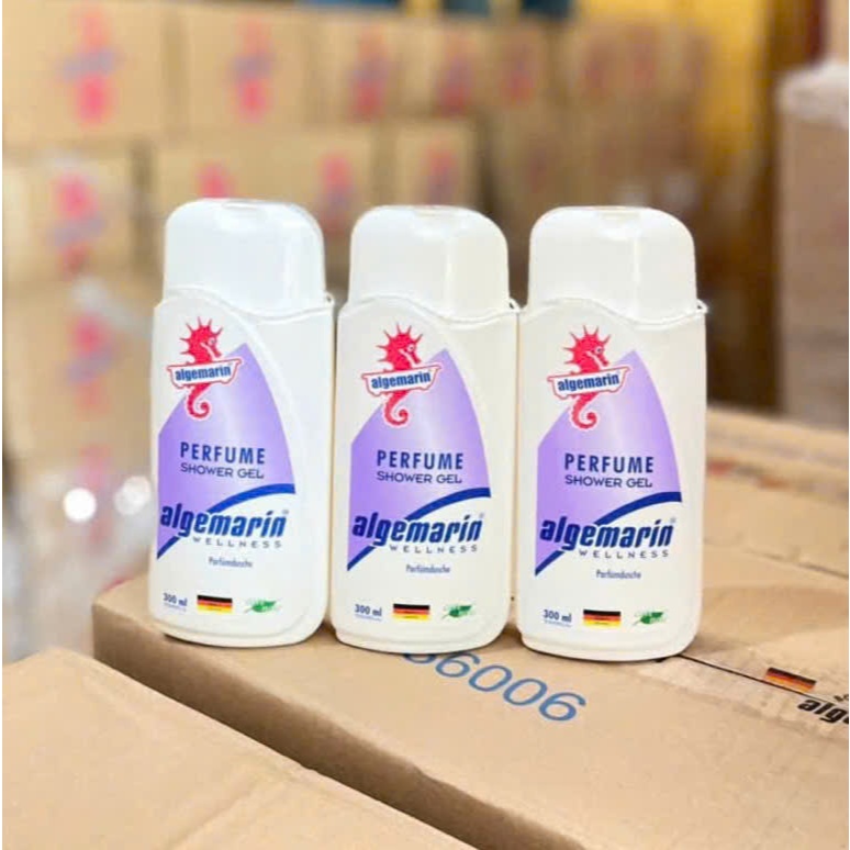 Sữa Tắm Cá Ngựa Đức Algemarin Perfume Shower Gel Lưu Hương Lâu, Dưỡng Ẩm Sâu Chai Nắp Vuông 300ml