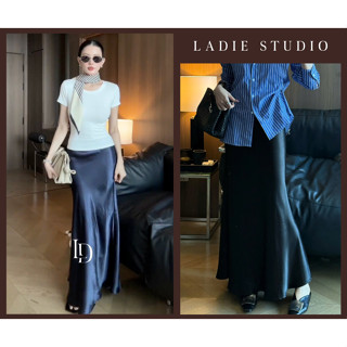  Chân váy lụa đuôi cá form Klara Skirt lưng thun dáng dài chất vải lụa cao cấp Ladie Studio CV16 