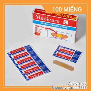  Hộp 100 băng cá nhân urgo băng y tế dán vết thương 