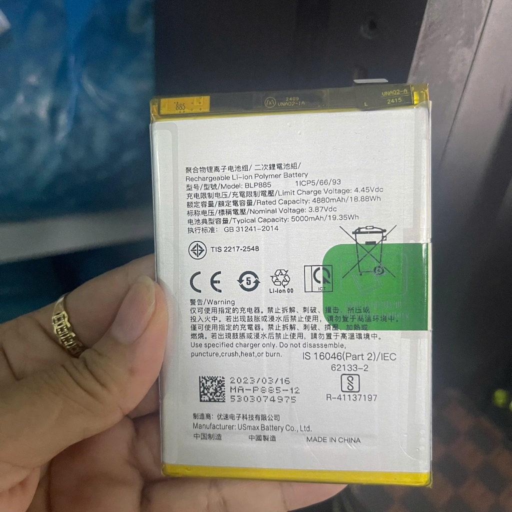 pin ĐIỆN THOẠI OPPO A76 MÃ BLP885 ZIN MỚI