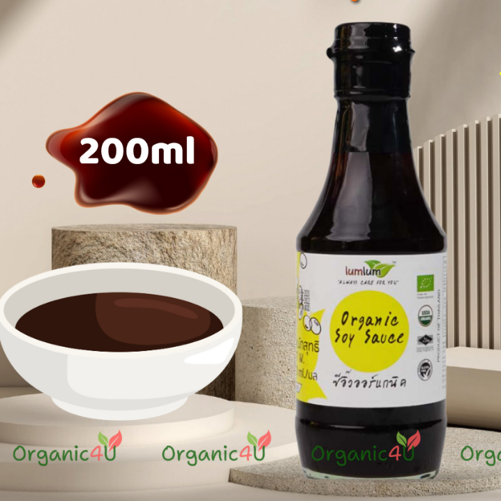 Tương Đậu Nành LUMLUM Organic Soy Sauce 200ml – Nước Tương Đậu Nành Hữu Cơ Hương Vị Tự Nhiên