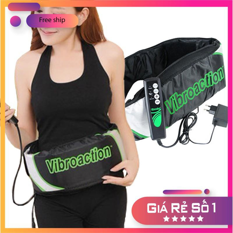 Đai Massage Vibro Action ĐAI LẠNH Rung và Giảm Mỡ Bụng, Massage Rung Giảm Đau Nhức Vai Gáy Chân Tay