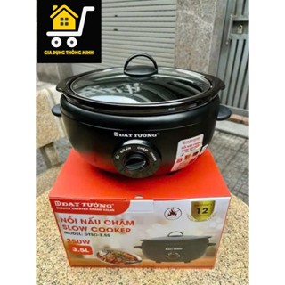 Nồi Nấu Chậm Đa Năng Đạt Tường dòng cao cấp 3.5L| Ruột Sứ Tự Nhiên | Giữ Ấm - Hầm - Kho Cá Chuẩn Ngon - hàng chính hãng