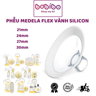 Phễu hút sữa Medela Flex size 21-24-27-30 vành Silicon máy hút sữa Medela Freestyle, Maxflow,Swing Maxi Flex,Sonata,Pump