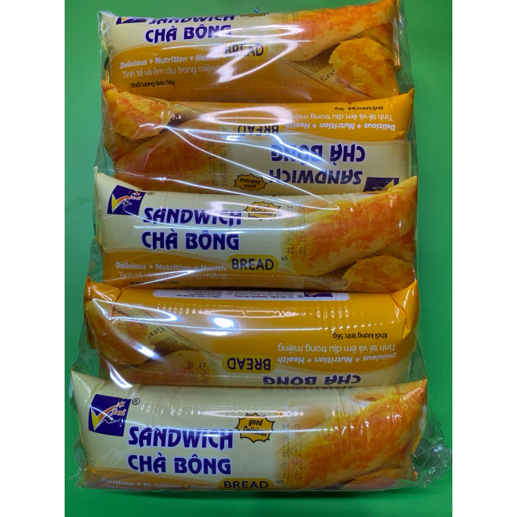 Bịch 10 Bánh mì bông( ruốc) Vinfoods- hạn sd 90 nánh