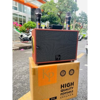  Loa Kéo Xách Tay Karaoke KP B68 Bass 20 - 200W Chất Âm Chắc Ấm Âm Thanh Mạnh Mẽ Sắc Nét Kèm 2 Míc Hát Nhẹ Hút Tiếng 