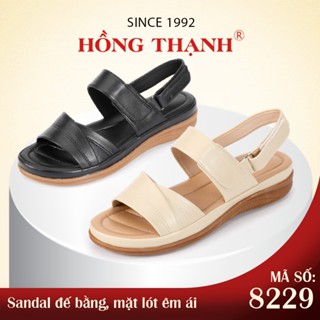 HỒNG THẠNH - Giày Sandal Nữ Da Mịn Đế Thấp Giày Êm Chân Quai Hậu Tiện Lợi - 8229