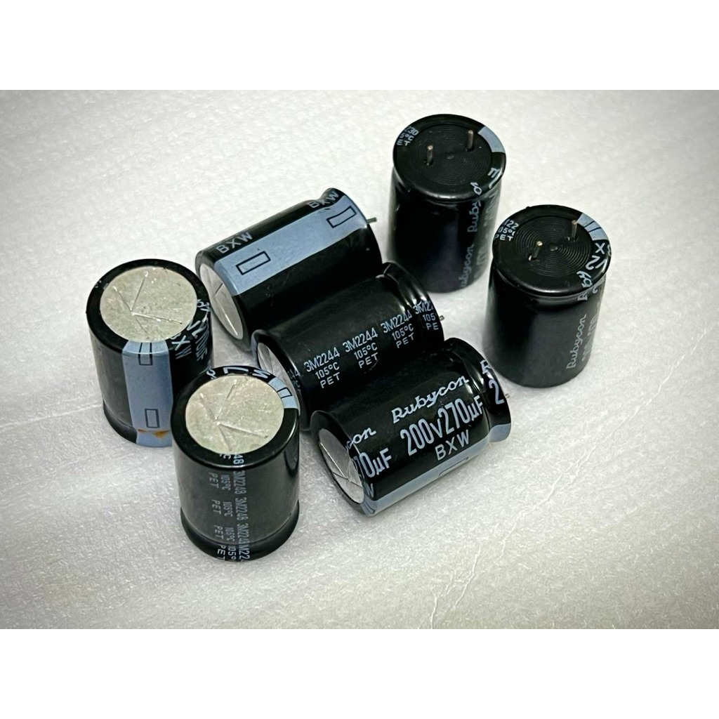 [ 2 con ] Tụ rubycon 200V 270UF 200V , 200V270UF , 270UF200V  ( size 18x26mm ) Tụ Lọc Nguồn Điện Áp 