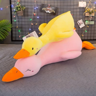  Gấu Bông Vịt Vàng Vịt Hồng Trầm Cảm Thú Nhồi Bông Hình Ngỗng Siêu Dễ Thương Quà Tặng Gấu Bông Cao Cấp 