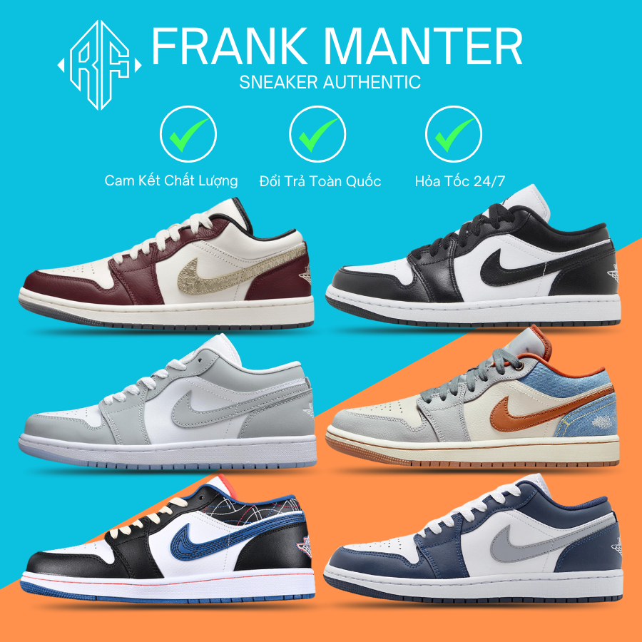 Giày_Jordan 1 Low Full Đủ Mẫu Cổ Thấp Dễ Phối Đồ Cực Hot Full Box.