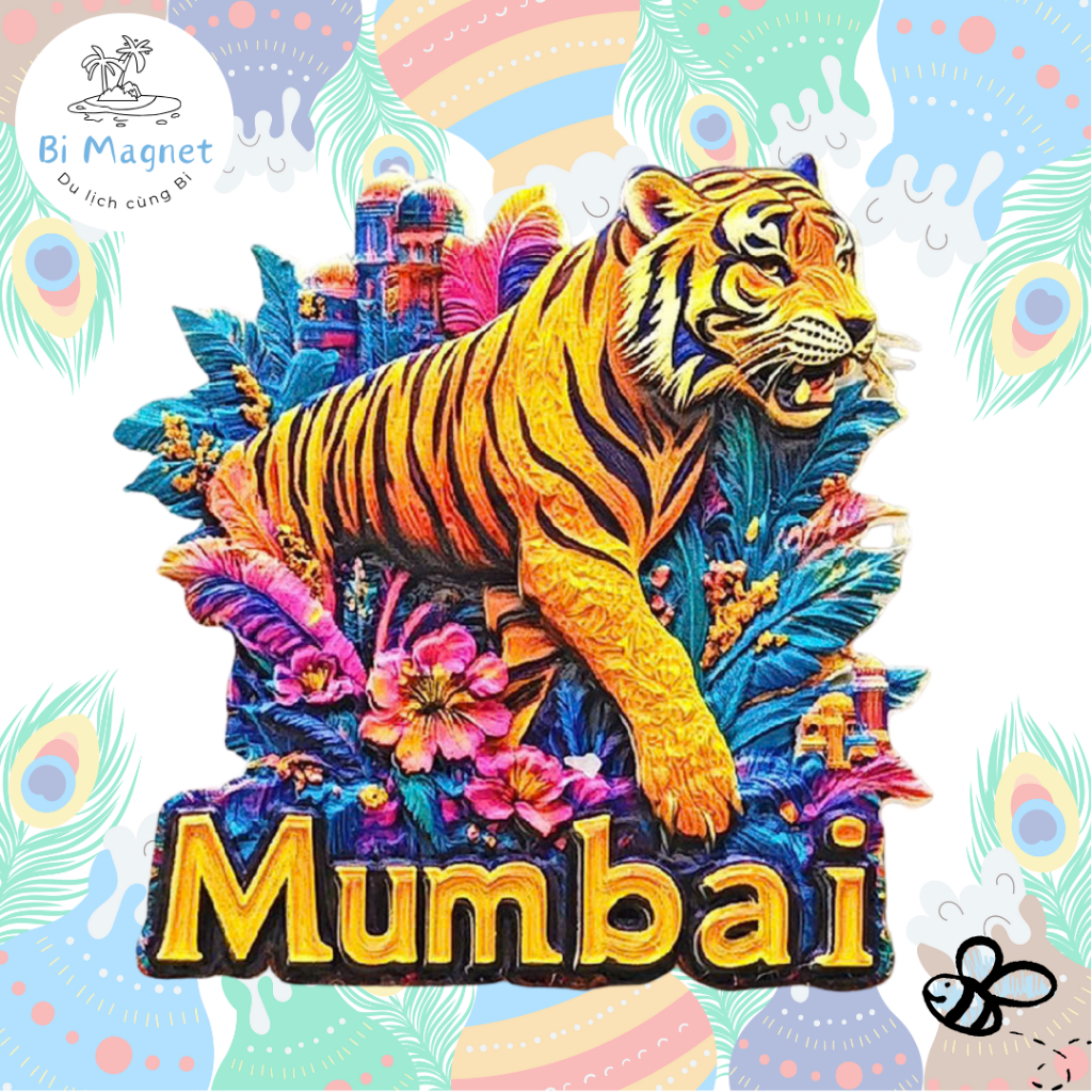 [ORDER_TỔNG HỢP] Magnet Nam châm Resin Taj Mahal Mumbai Butan Trang trí Nhà bếp Quà lưu niệm Du lịch