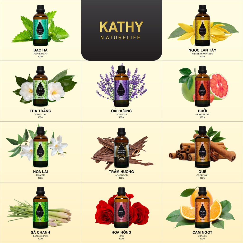 Tinh Dầu Thiên Nhiên Nguyên Chất Nhập Khẩu Ấn Độ 100ML Thơm Phòng, Khử Mùi, Thư Giản dùng được cho máy Công Nghiệp