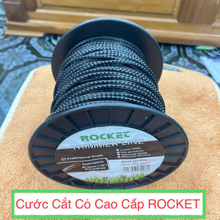 Cước cắt cỏ, Dây cước cắt cỏ vuông gai đen ROCKET 3,5mm cho máy cắt cỏ hàng tốt