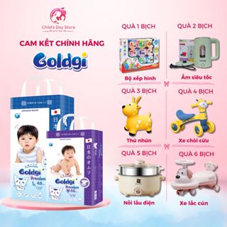 Quà tặng bỉm GOLDGI CAO CẤP - Quà tặng tương ứng với số lượng bỉm mom đặt, các mom tham khảo trên bảng quà nhé