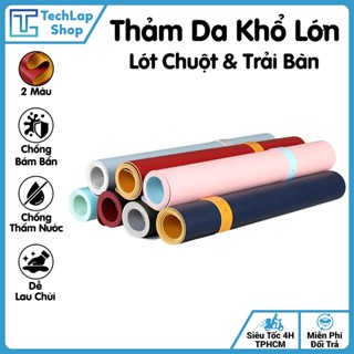 Tấm Da Lót Bàn Làm Việc Da PU Cao Cấp 2 Mặt Cỡ Lớn, Miếng Lót Chuột Bàn Phím Sang Trọng, Chống Nước Chống Bám Bẩn
