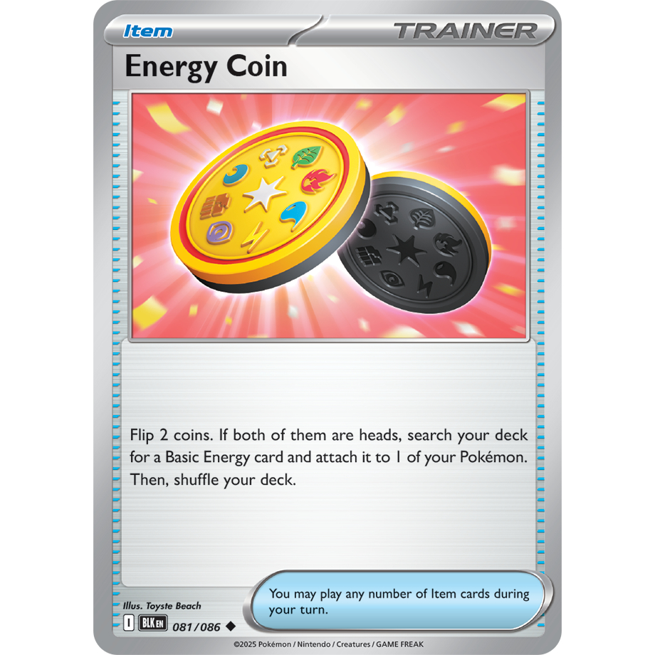 [KW2 Pokemon] [EN] Thẻ 081/086 Energy Coin - BLKEN