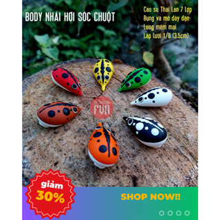  Body nhái hơi Sóc Chuột FVN dài 4cm lắp lưỡi 3.5cm 