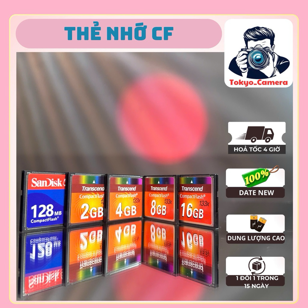 Thẻ nhớ CF 128MB/ 1GB /2GB /4GB /8GB /16GB