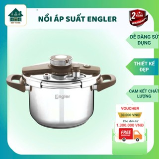 Nồi Áp Suất Đáy Từ Dung Tích 6L Engler EL9112 , Chất Liệu Inox 304 Thiết Kế Tay Cầm Nhựa Chịu Nhiệt Cao - Bếp Home