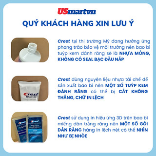 Miếng dán trắng răng Crest Combo 5 ngày