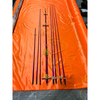  combo khung diều 2m5 đuôi cá TÍM VÍP không có áo 