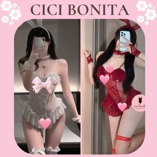Cosplay Thỏ Xinh 3 Màu- Xẻ Đáy Hở V1 CP195 CICI BONITA HCM