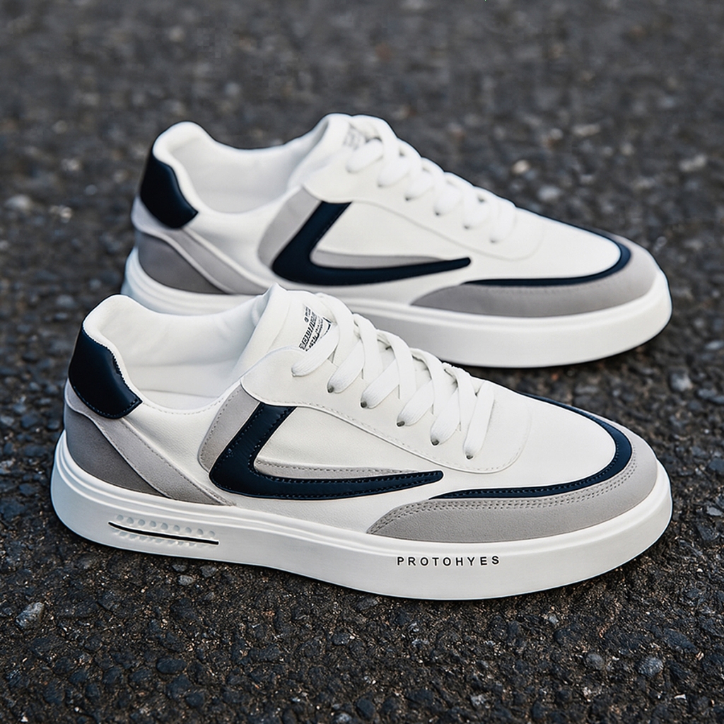 Giày thể thao Sneakers Mới PH826Y - Giày Nam Bassic Tôn dáng, nâng style, Êm ái, thoải mái