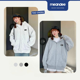 Áo Hoodie Zip Nam Nữ Meandee Áo Khoác Nỉ Vải 2 Da, Lót Lông, Bông Dày Giữ Nhiệt form rộng unisex local brand  - KNCS1