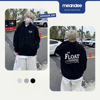 Áo Khoác nỉ nam nữ Meandee Hoodie Zip nỉ 2 da, lót lông, lót bông có mũ basic mềm mại unisex form rộng Ulzzang - KNFL1