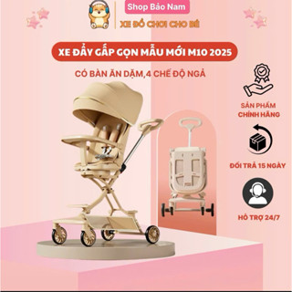  Xe đẩy cao cấp M10 dành cho bé từ sơ sinh gấp gọn tiện lợi,đảo chiều 360 độ  - ngả lưng 175 độ có bàn ăn dặm 