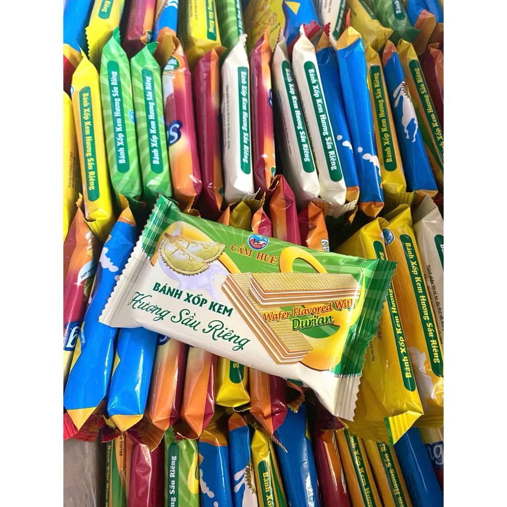 Bánh Kem Xốp Sầu Riêng NSX 12/2025 HSD 6 tháng