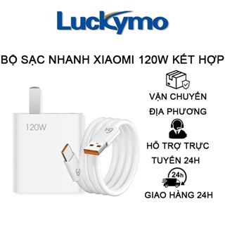 Bộ sạc nhanh XM 120W chính hãng USB-TypeC cho Mi Poco X3 Note Pro Redmi Note 13 12 Pro Plus Bộ sạc 5G với cáp dữ liệu