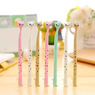 10 Bút mèo dễ thương bút nước học sinh bút mực gel văn phòng bút nước văn phòng phẩm bút ngộ nghĩnh bút thay thế ngòi