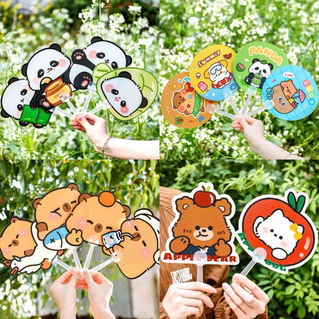 [Từ 5c giảm giá] Quạt Cầm Tay Hình Thú