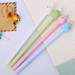 Set 10 Bút trái hoa quả bút nước học sinh nhân viên văn phòng bút mực gel ngòi thay thế tiện dụng gel nước