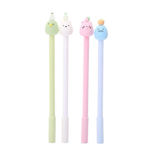 Set 10 Bút trái hoa quả bút nước học sinh nhân viên văn phòng bút mực gel ngòi thay thế tiện dụng gel nước
