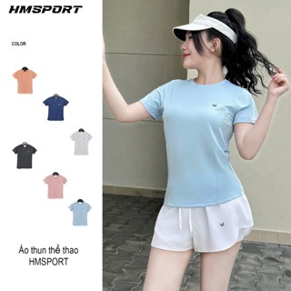 Áo thun thể thao nữ Hmsport tập gym yoga mã GY11 chất thun lạnh chính phẩm thấm hút mồ hôi, thoải mái vận động.
