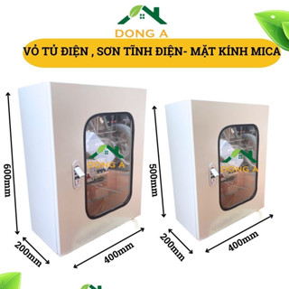  Vỏ tủ điện vỏ tủ sắt tủ điện công nghiệp Vỏ tủ điện nổi khóa bật sơn tĩnh điện,mặt Mica KT600x400x200; KT500x400x200 