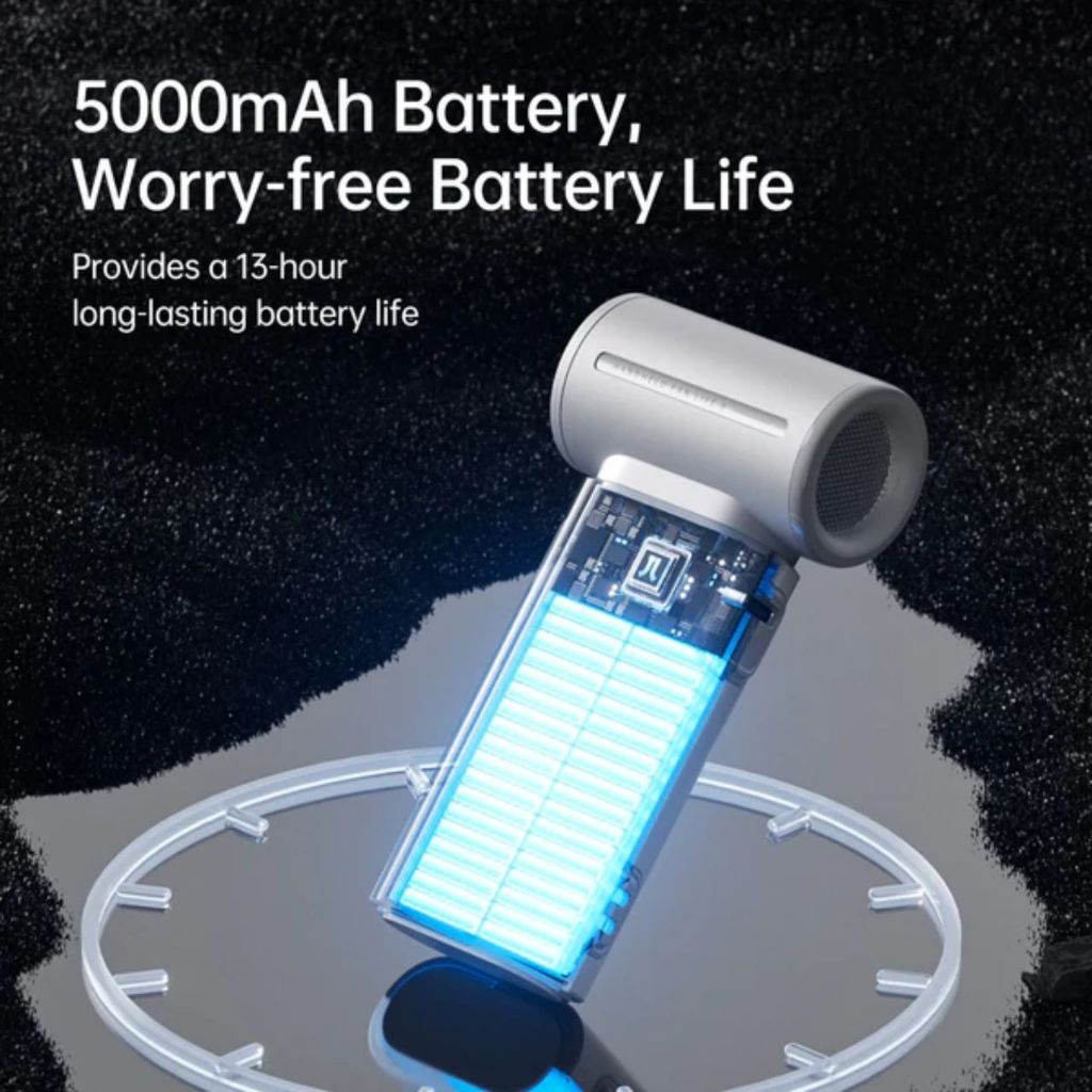 Quạt Cầm Tay Jisulife Life 9 3600/5000mAh, 5 Tốc Độ Gió, 12 giờ- Bảo Hành 12 Tháng | BigBuy360 - bigbuy360.vn