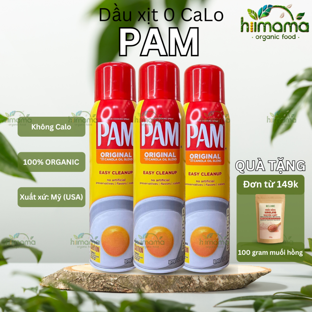 Combo 2 Dầu Xịt Pam 0 Calo - Dầu Ăn Hoa Cải Chiên Xào Salad Ăn Kiêng Giảm Cân Eatclean Tiểu Đường