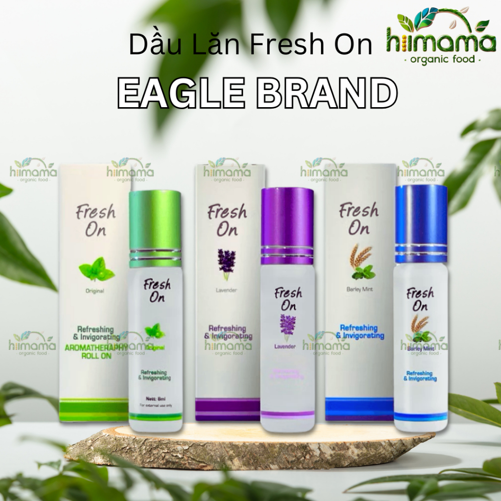 Dầu Lăn Con Ó Eagle Brand Fresh On Singapore Giúp Căng Thẳng, Giảm Chóng Mặt, Say Tàu Xe 8ml