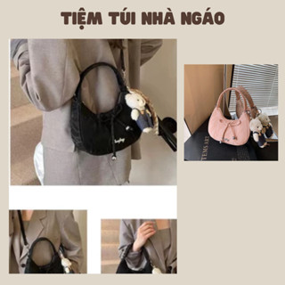 Túi xinh đính nơ [Kèm Gấu].Túi quai cầm tay đi chơi dễ thương và nổi bật