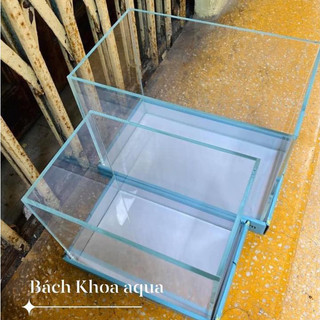 Bể siêu trong 30x18x21cm - Kính dán giấu keo, bể thủy sinh thẩm mỹ