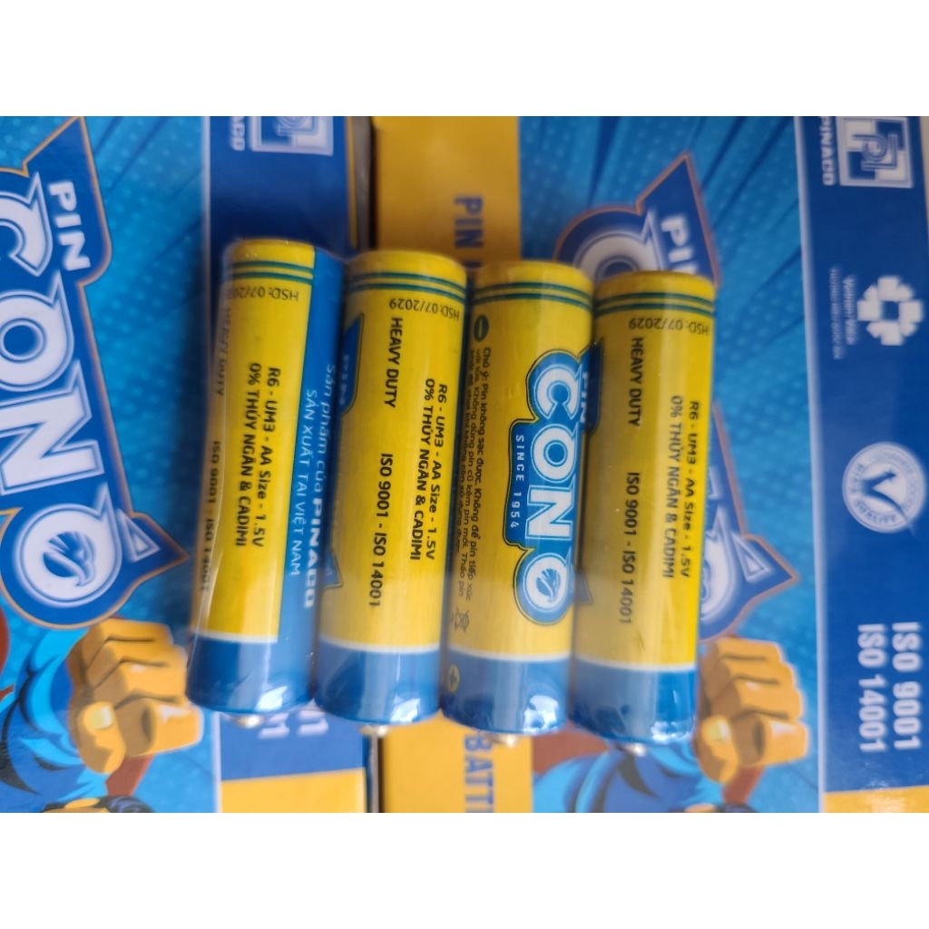 Pin con ó AA ( 4 cục )