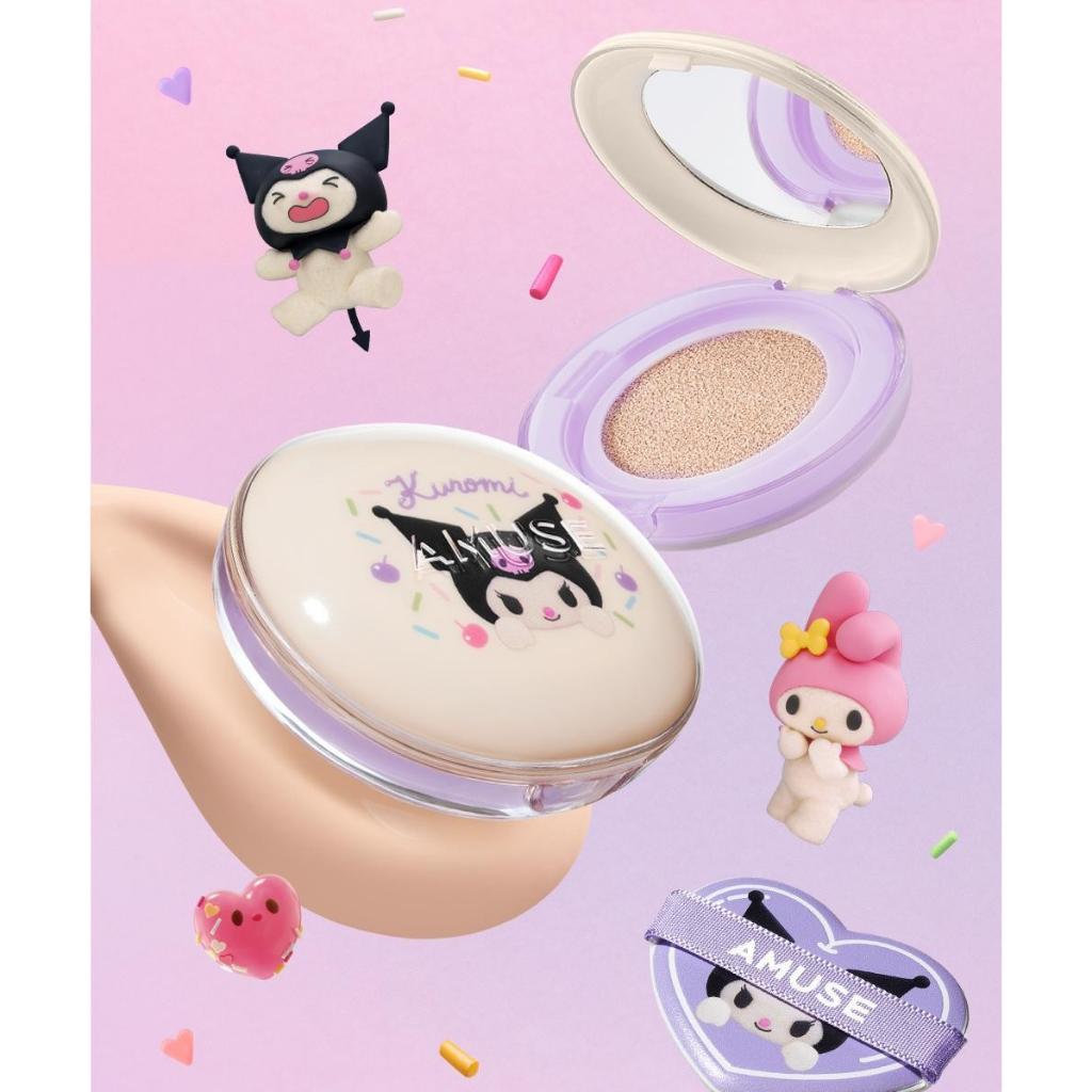 Amuse Dew Jelly Master Cushion Limited Project (+ Refill + Character Sticker + Kuku Sticker)