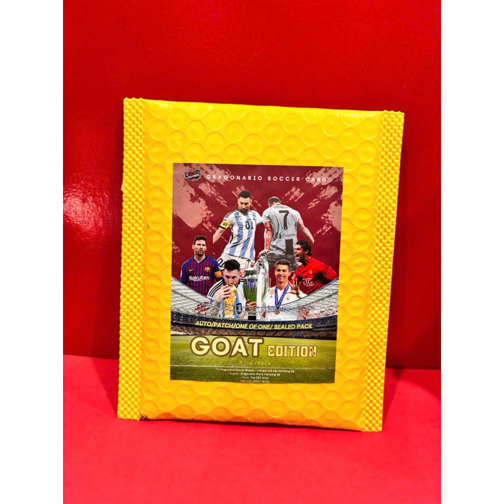 Gói thẻ bóng đá Dragonario GOAT Edition Handmade Pack 2025 (ĐỌC KỸ MÔ TẢ SẢN PHẨM)
