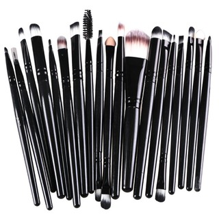 Bộ 20 Cọ Trang Điểm Chuyên Nghiệp Lông Mềm Mại, Bộ Cọ Makeup Tạo Khối Chải Chân Mày Vẽ Môi Chải Mi