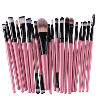 Bộ 20 Cọ Trang Điểm Chuyên Nghiệp Lông Mềm Mại, Bộ Cọ Makeup Tạo Khối Chải Chân Mày Vẽ Môi Chải Mi